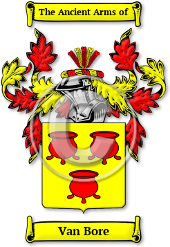 Van Bore Family Crest Download (jpg) Legacy Series - 150 DPI